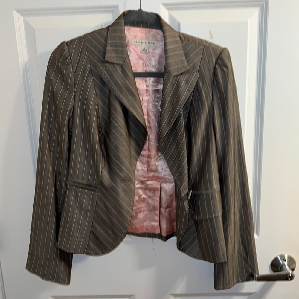 SOLD Pink pin stripe suiting blazer